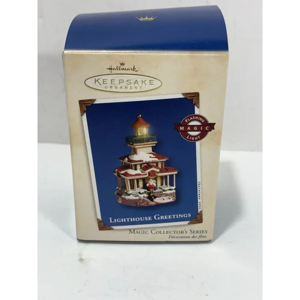 2002 Hallmark Keepsake Lighthouse Greetings Magic‎ Collector's Series Ornament